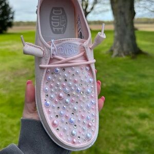 Bedazzled hey dude shoes